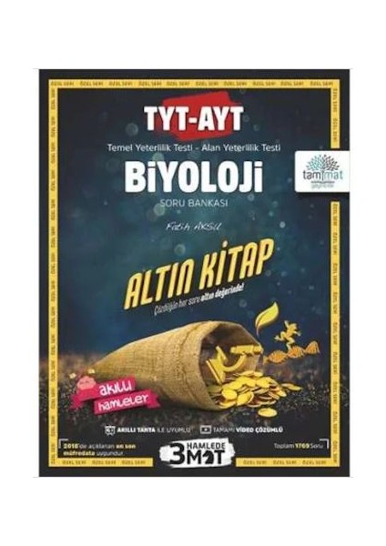 Tammat TYT - AYT Biyoloji 3 Hamlede Mat Altın Kitap Soru Bankası