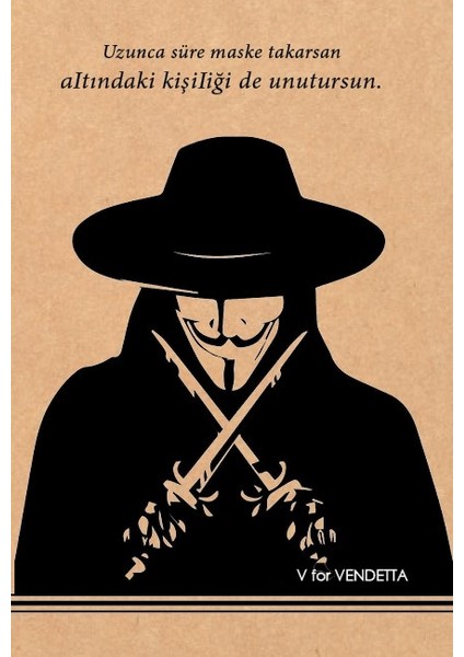 V For Vendetta - Kraft Defter