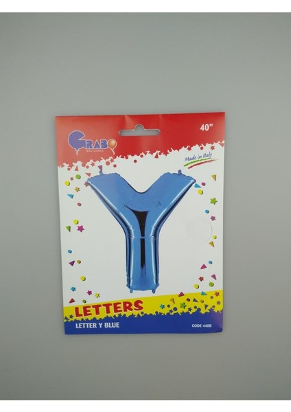 Folyo Balon Y Harf Mavi 102 cm