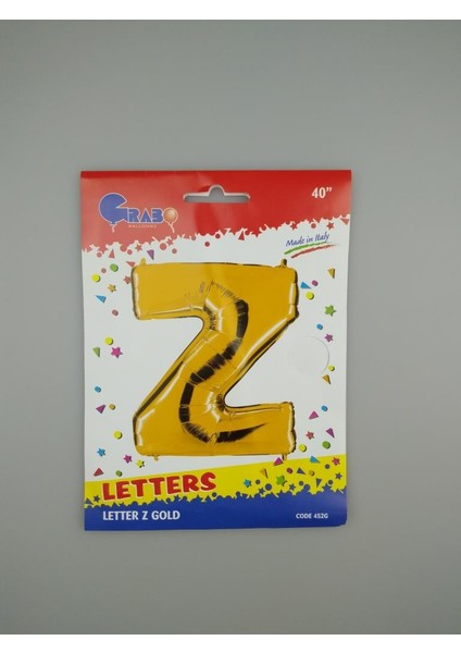 Folyo Balon Z Harf Gold 102 cm