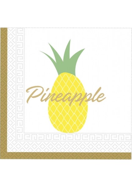 Altın Ananas Peçete 20'li