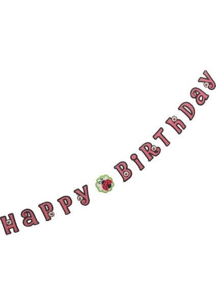 Banner Uğur Böceği Happy Birthday