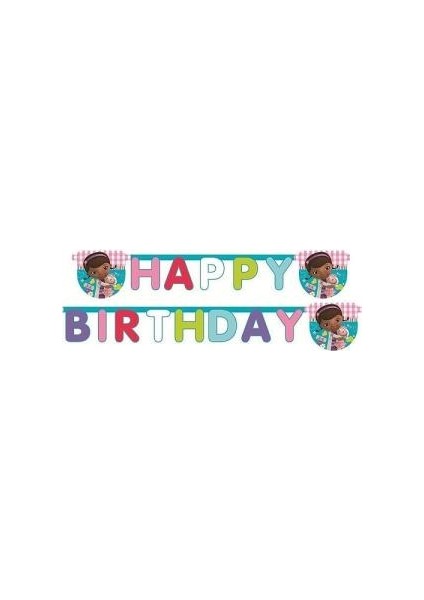 Doc Mcstuffins Happy Birthday Banner 2.2 m