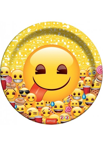 Event Party Store Emoji Dünyası Tabak 8'li