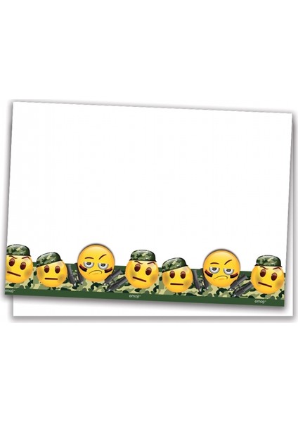 Emoji Kamuflaj Masa Örtüsü 120X180
