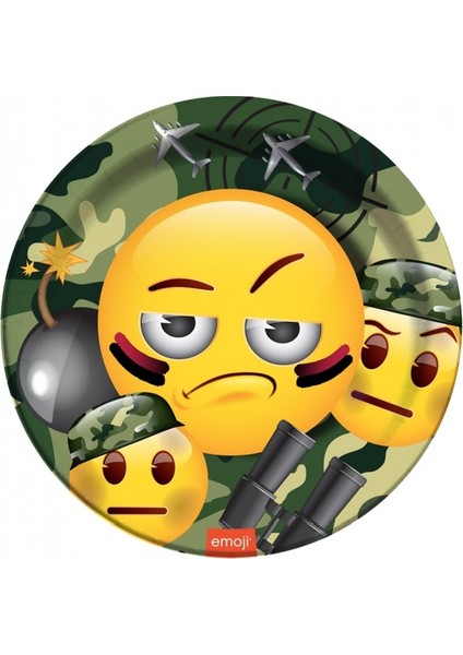 Emoji Kamuflaj Tabak 8'li