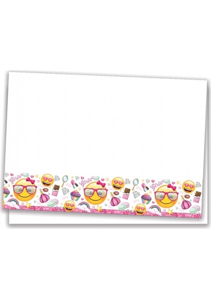 Emoji Süslü Masa Örtüsü 120X180