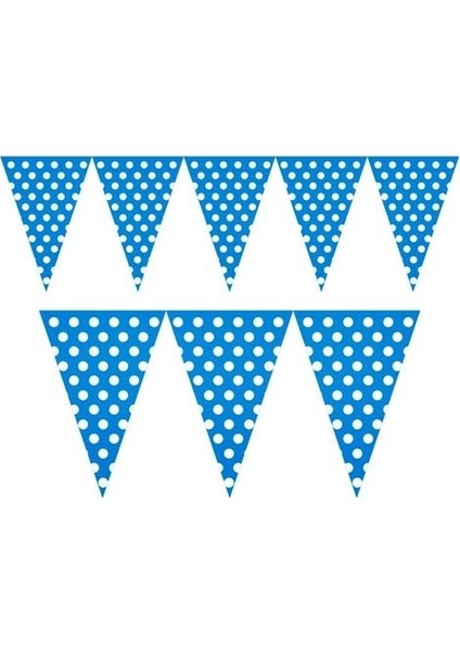 Flama Mavi Beyaz Puanlı