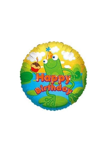 Folyo Balon Happy Bırthday Kurbağa 18''D.Ü 5Tl