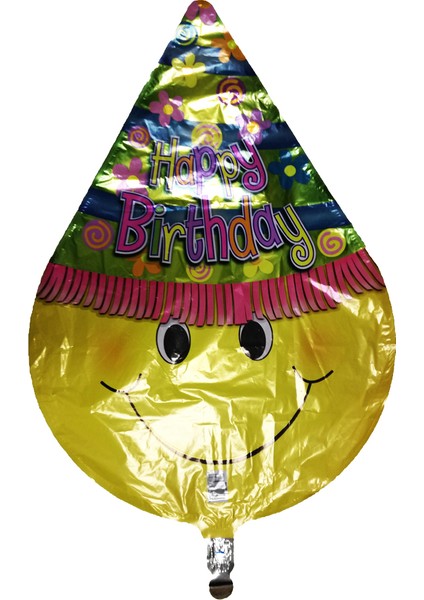 Folyo Balon Happy Bırthday Smıley Face 30''