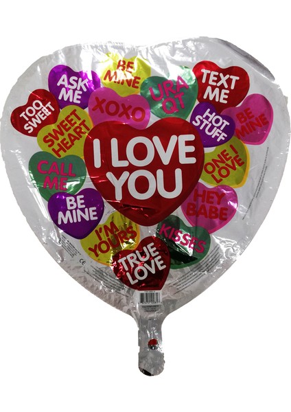 Folyo Balon Kalp I Love You 18''