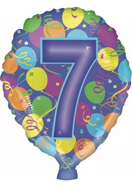 Folyo Balon Rakam 7 Balonlu 18''