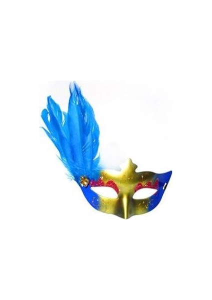 Maske Tüylü Mavi Gold
