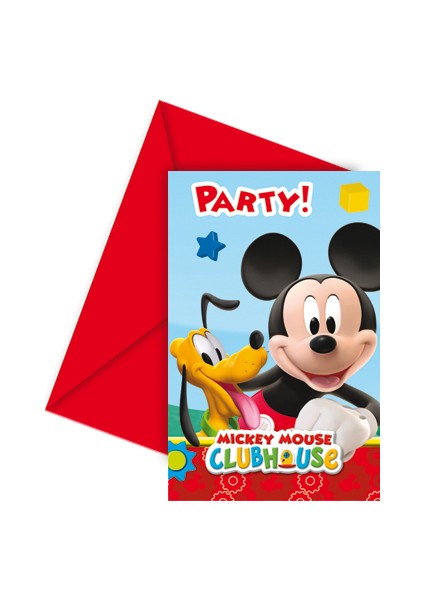 Mickey Mouse Davetiye Set 6'lı