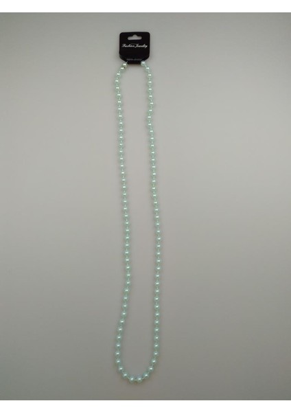 Parti Kolye Boncuk 80 cm Açık Mavi - Turkuaz