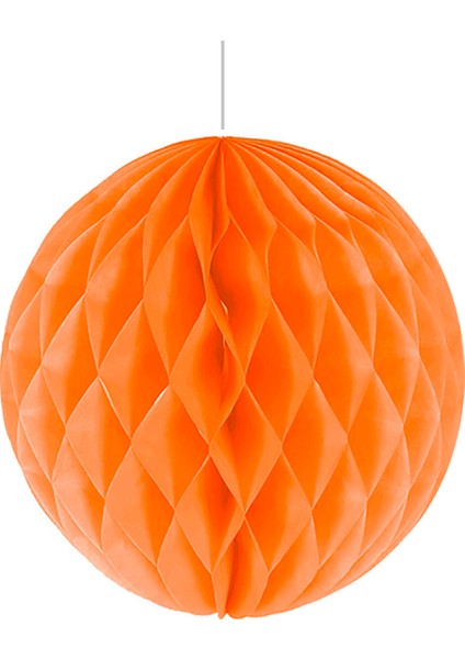 Cadılar Bayramı Halloween Petek Süs Turuncu 30 Cm