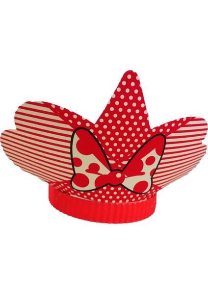 Taç Fosforlu Turuncu Minnie 12'li