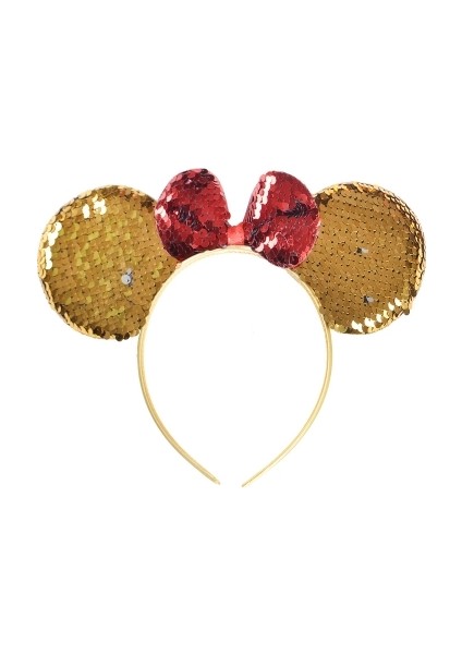 Taç Minnie Pullu Gold