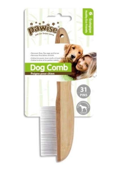 Ahşap Saplı Keçe Açıcı Kedi Köpek Fırçası 31 Pinli
