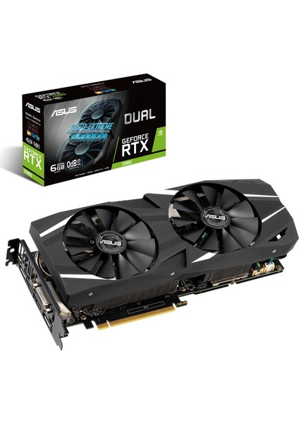 Dual GeForce RTX 2060 6GB 192Bit GDDR6 (DX12) PCI-E 3.0 Ekran Kartı (DUAL-RTX2060-6G)