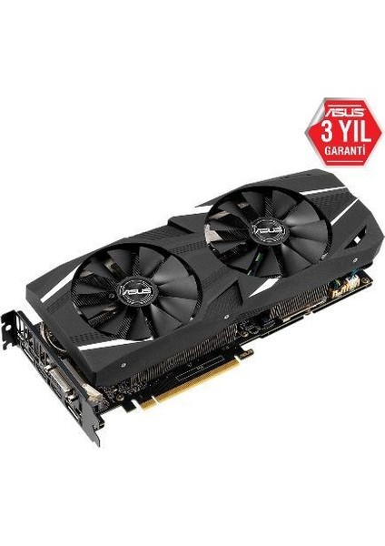 Dual GeForce RTX 2060 6GB 192Bit GDDR6 (DX12) PCI-E 3.0 Ekran Kartı (DUAL-RTX2060-6G)