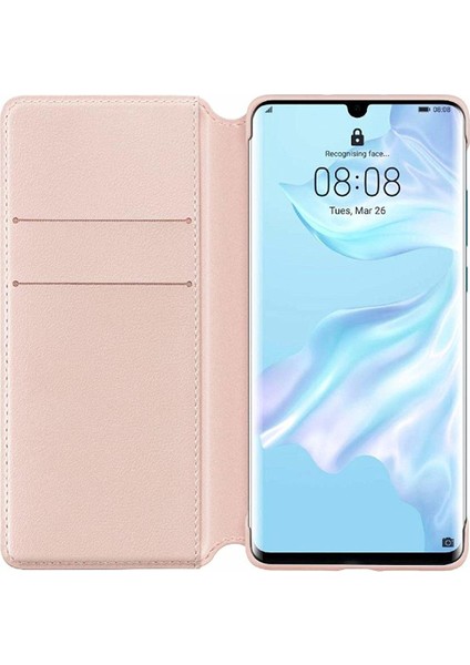 P30 Pro ile Uyumlu Wallet Cover Kılıf Pembe modelleri