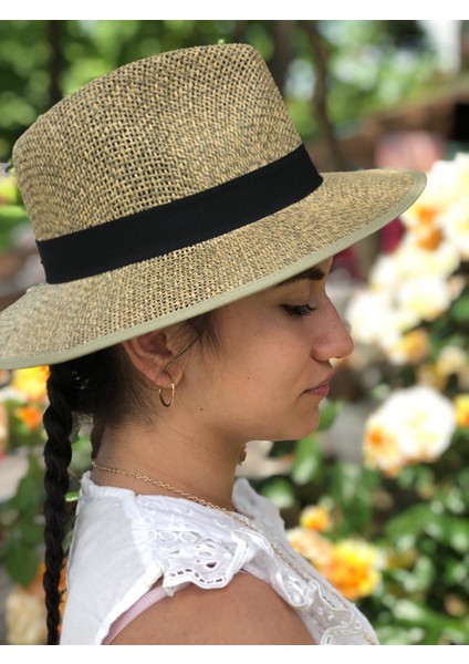 Bantlı Hasır Fötr Şapka fırsatları