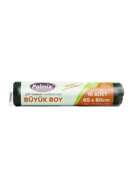 Çöp Poşeti Büyük Boy 70 GR 50 Rulo