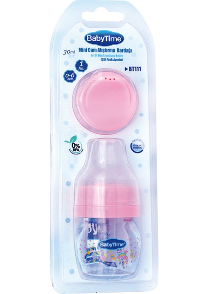 Mini Cam Alıştıma Bardağı Pembe