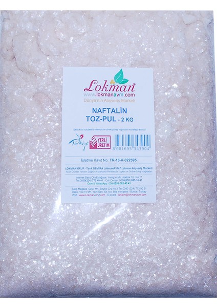 Naftalin Toz Pul 2 kg