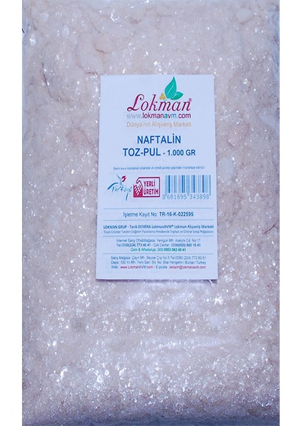 Naftalin Toz Pul 1000 gr