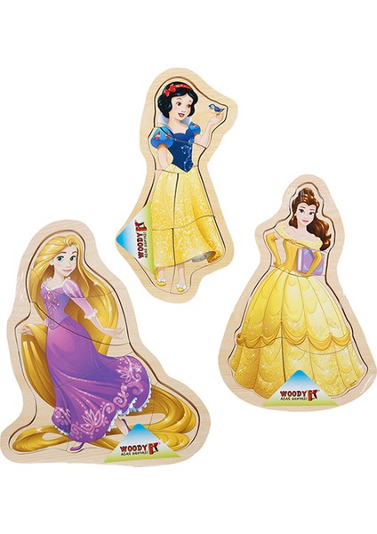 Disney Princess Ahşap Puzzle 6 Parça -Sindirella