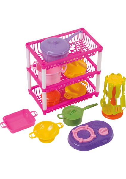 Mutfak Sepeti 3 Katlı Oyun Seti