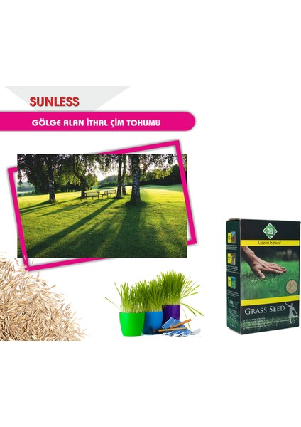 Green Space Çim Tohumu Gölge Alan Özel Mix 10 kg