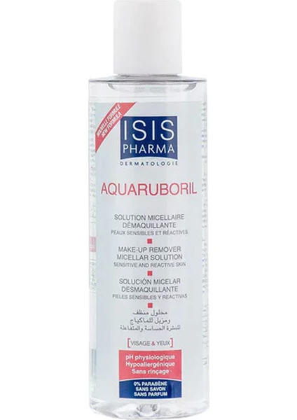 Isis Pharma Aquaruboril Make-Up Remover - Makyaj Temizleme Suyu 200ML