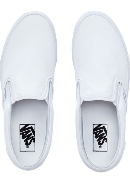 UA Classic Slip-On VN000EYEW001 Unisex Beyaz Günlük Sneaker Ayakkabı indirimleri