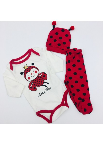 Kız Bebek Uğurböceği Body Takım