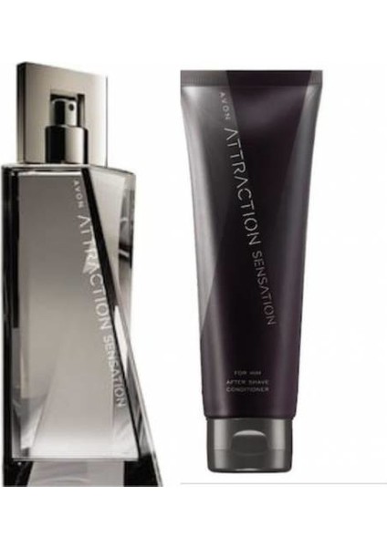 Attraction Sensation 75 ml Erkek Parfümü ve Avon Attraction Sensation 100 ml Traş Sonrası Losyonu
