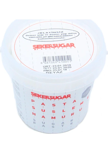 Şeker & Sugar Şeker Hamuru Beyaz 1 kg