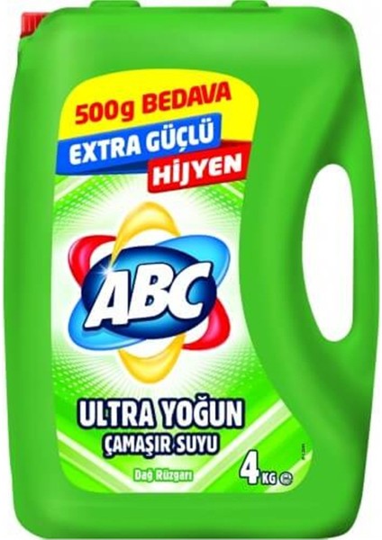 Abc Ultra Çamaşır Suyu Dağ Rüzgarı 4 lt 4'lü Set