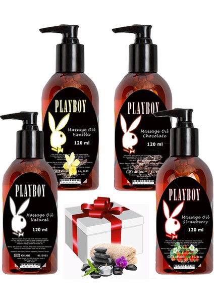 For Instant Whitening 3 Adet Beyazlatıcı Renk Açıcı Krem Ile Playboy Masaj Yağı