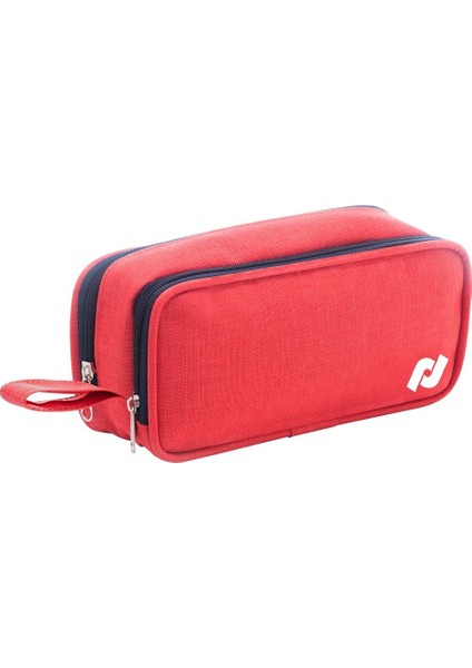 Fabeka Fitilli Kırmızı Hediye Kurulu Kalemlik - Iki Bölmeli