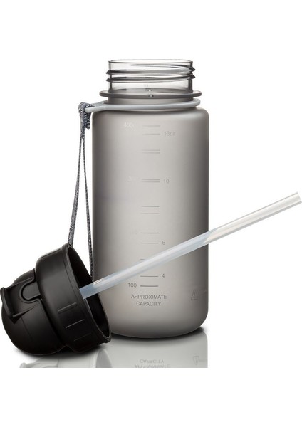 400 ml Tritan Gri Çocuk Matarası - Silikon Pipet Ağızlık modelleri