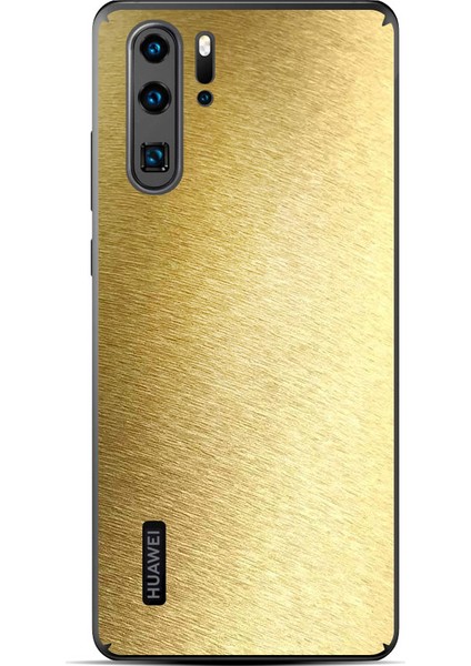 Huawei P30 Pro Arka Koruyucu Stickler ( Metallik Altın )