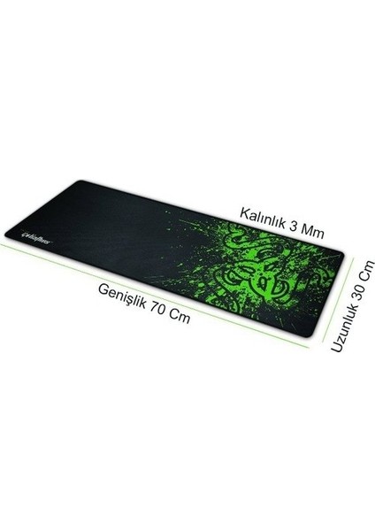 Razer Gaming Oyuncu Kaymaz Taban Tasarım 70 X 30 Uzun Mouse Pad