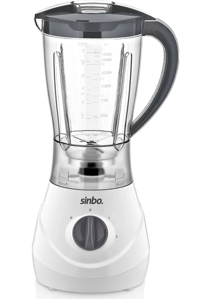 SHB-3062 Turbo Smoothie Blender - Beyaz / 600 Watt