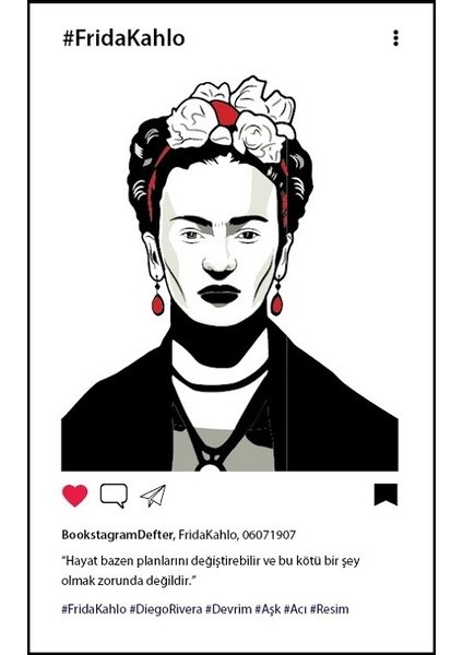 Frida (Grafiti) - Bookstagram Defter
