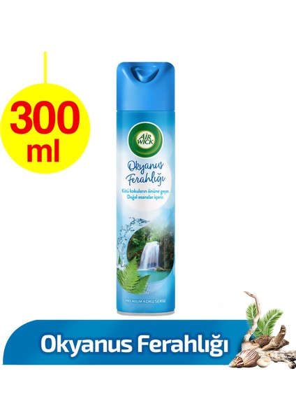 Airwick Oda Kokusu Aerosol Okyanus Ferahlığı 300ml