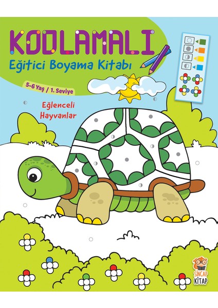 Kodlamalı Eğitici Boyama / 5-6 Yaş 1. ve 2. Seviye (2 Kitap)