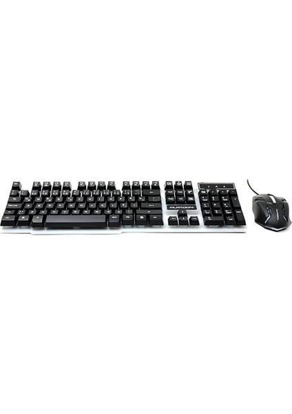 PL-357 Oyuncu Işıklı Klavye Mouse Set